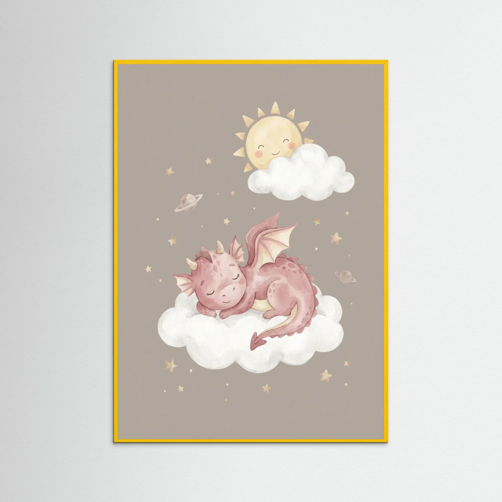 Yellow Wood Dreamy Dino Cloud