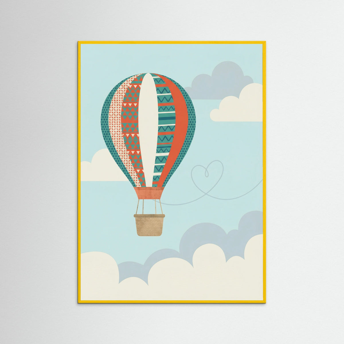 Yellow Wood Dreamy Sky Flight