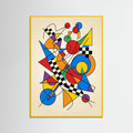 Yellow Wood Dynamic Abstraction Beige