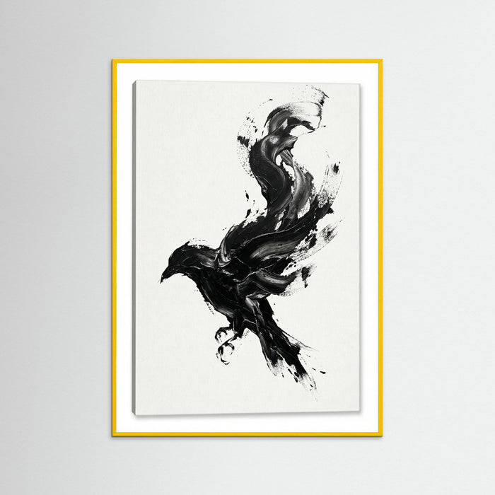 Yellow Wood Dynamic Brushstroke