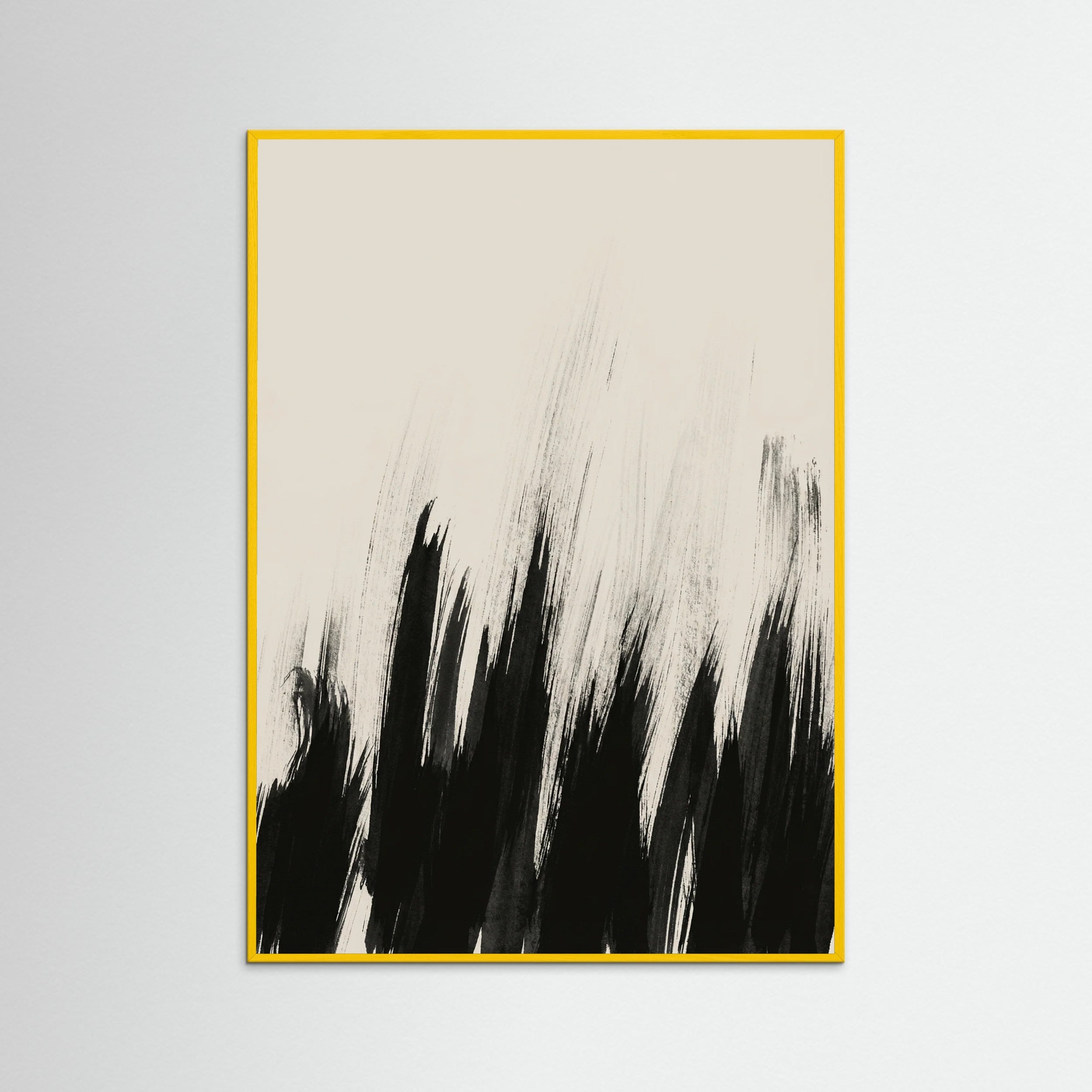 Yellow Wood Dynamic Brushstrokes