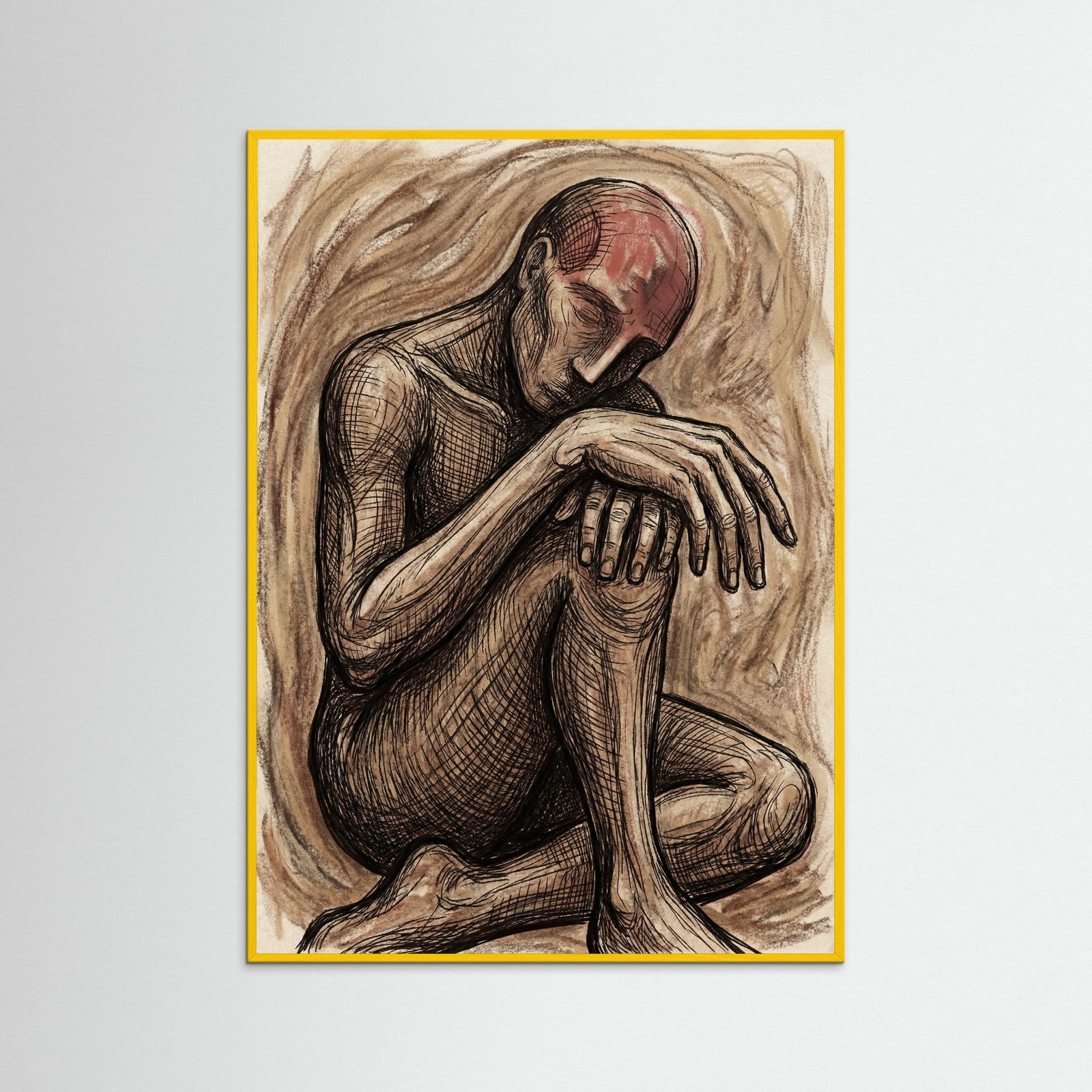Yellow Wood Earthen Figure Study