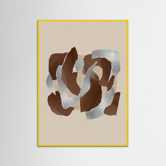 Yellow Wood Earthy Abstraction