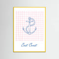 East Coast Anchor Poster – plakat og kunsttryk