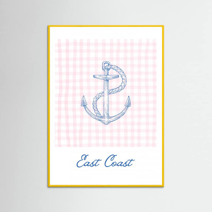 East Coast Anchor Poster – plakat og kunsttryk