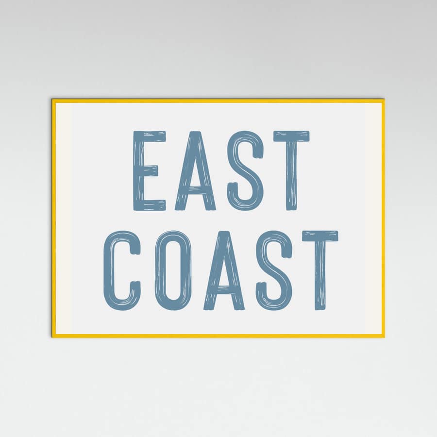 East Coast - Horizontal Poster – poster and art print