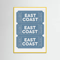 East Coast Tickets Poster – poster and art print