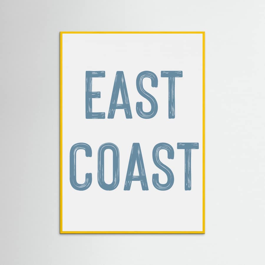 East Coast - Vertical Poster – Poster und Kunstdruck