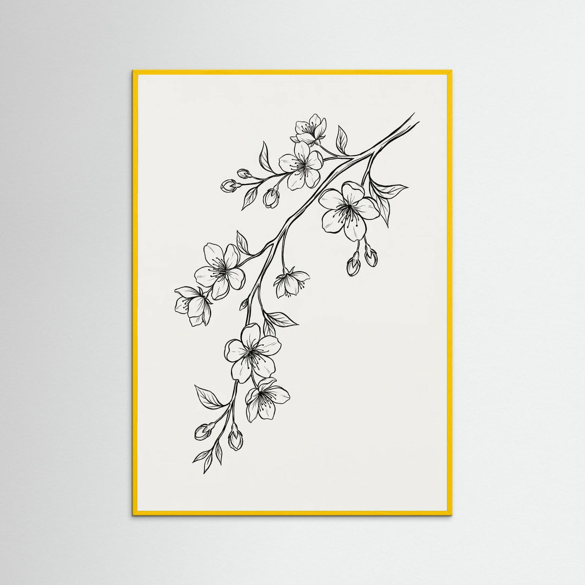 Yellow Wood Elegant Florals