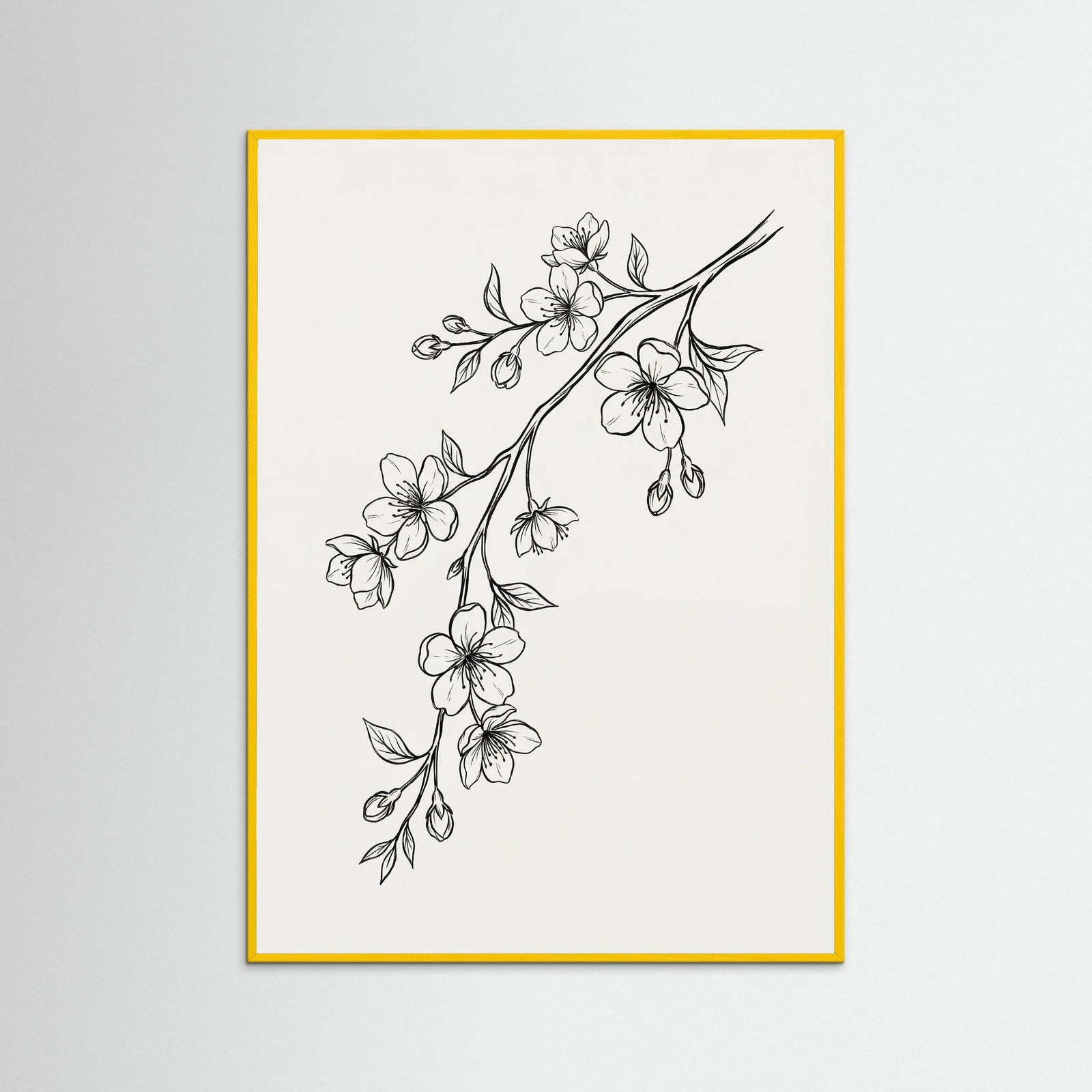 Yellow Wood Elegant Florals