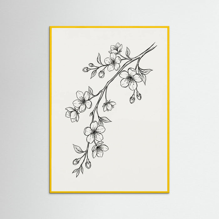 Yellow Wood Elegant Florals