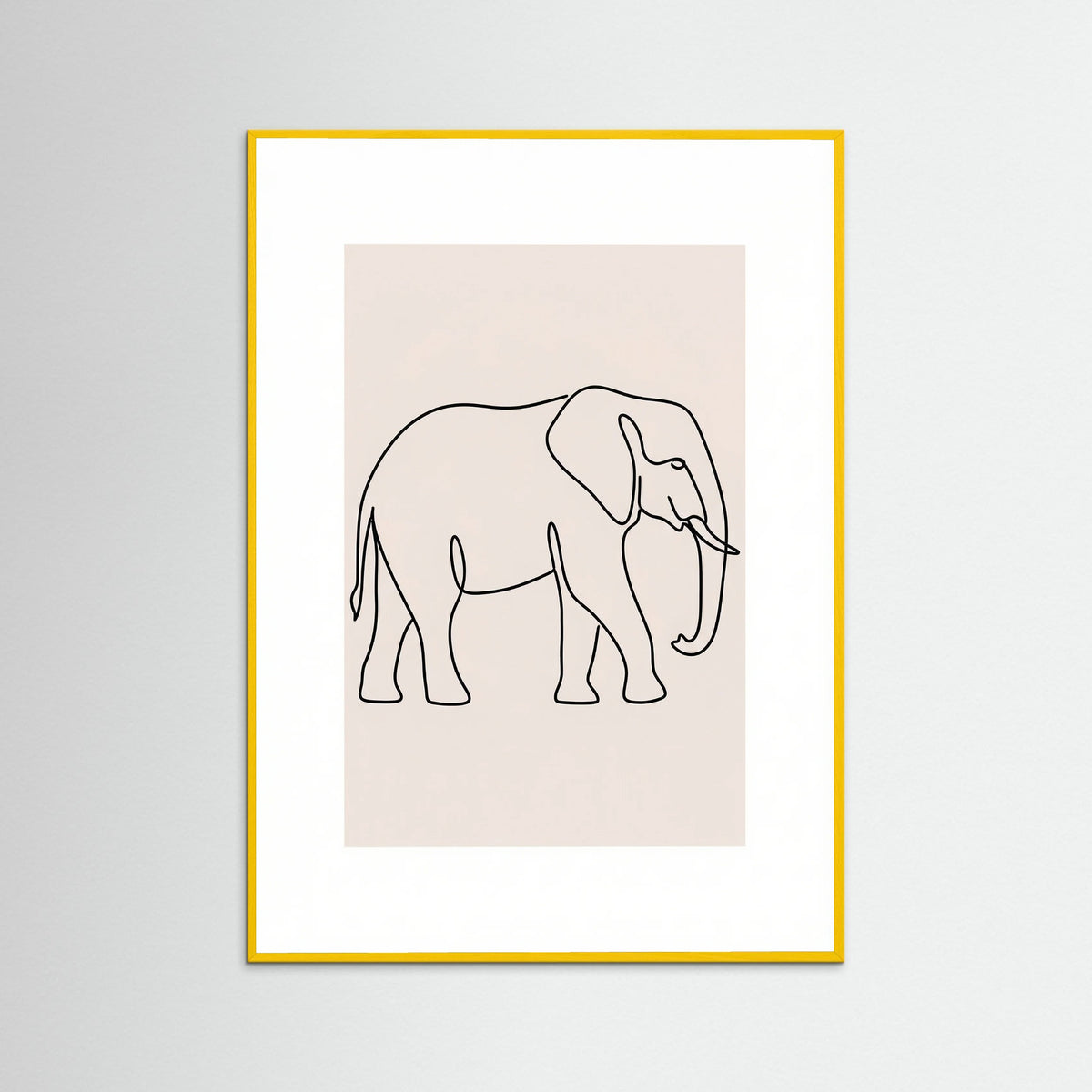 Yellow Wood Elegant Line Fauna