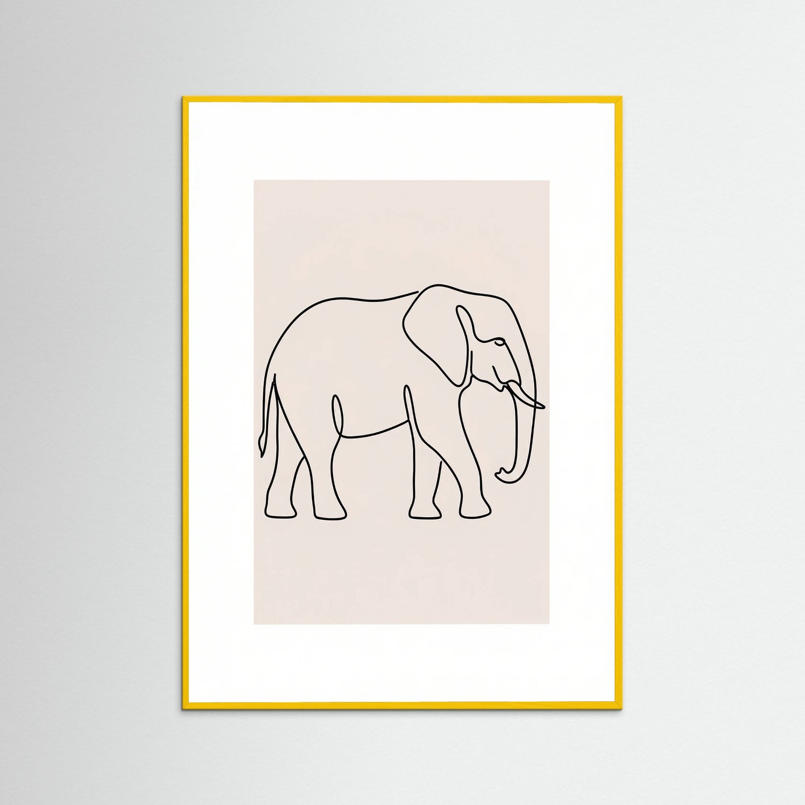 Yellow Wood Elegant Line Fauna