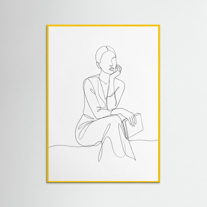 Yellow Wood Elegant Silhouette