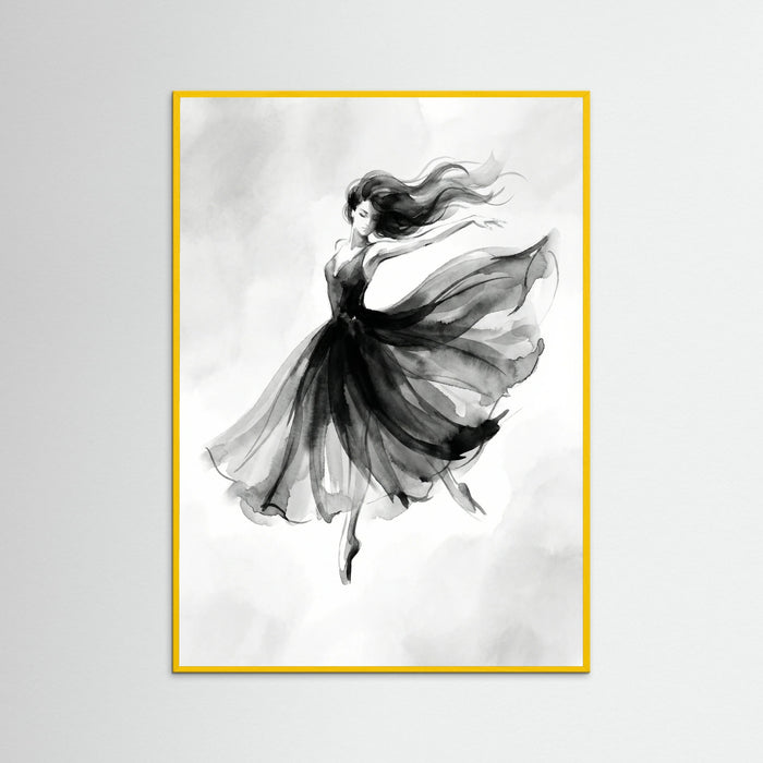 Yellow Wood Elegant Silhouette