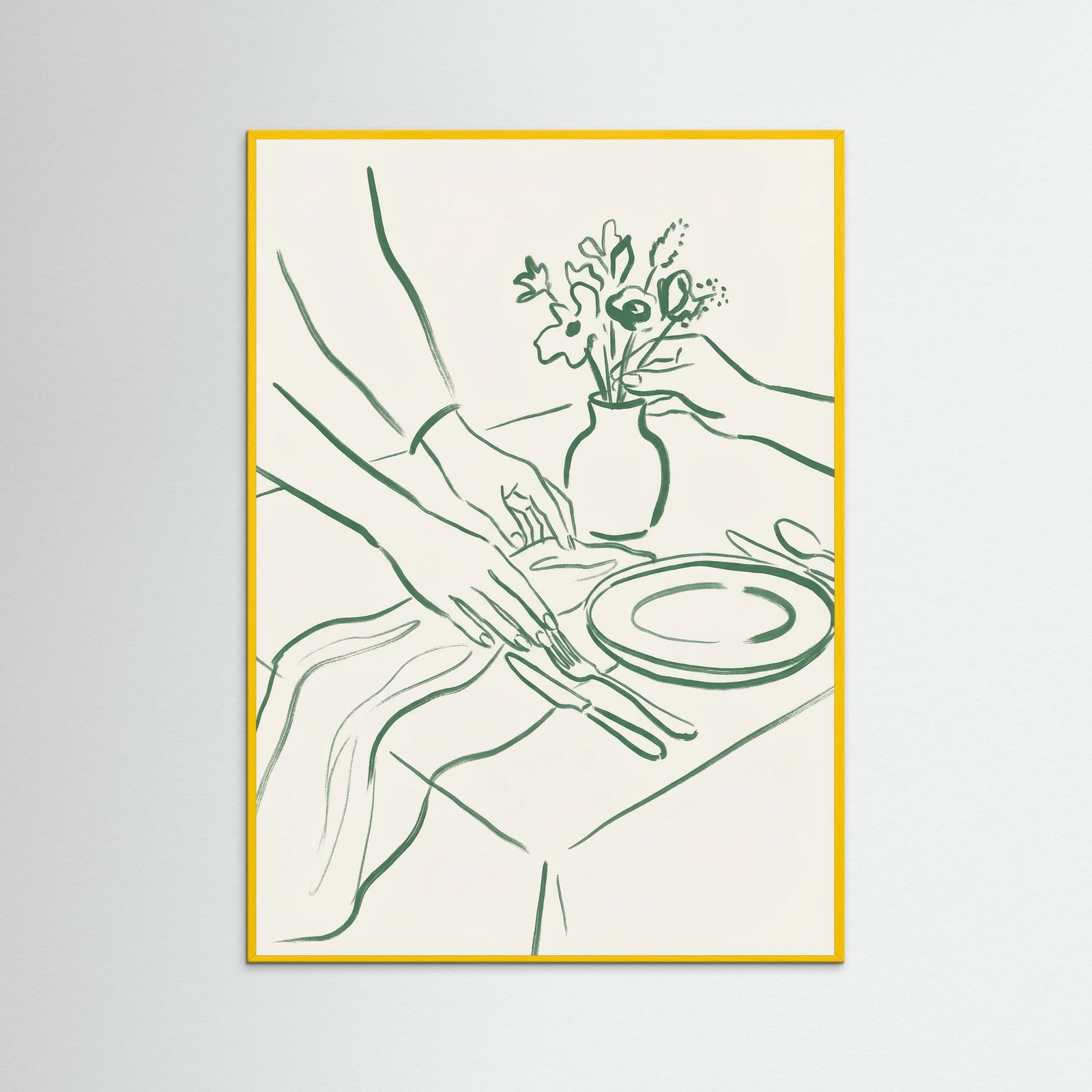 Yellow Wood Elegant Toasts