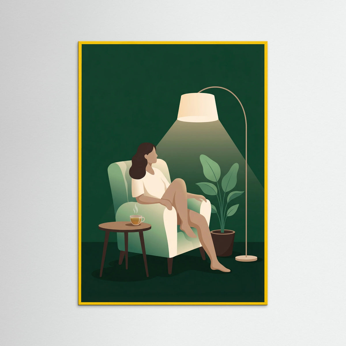 Yellow Wood Emerald Reading Bliss