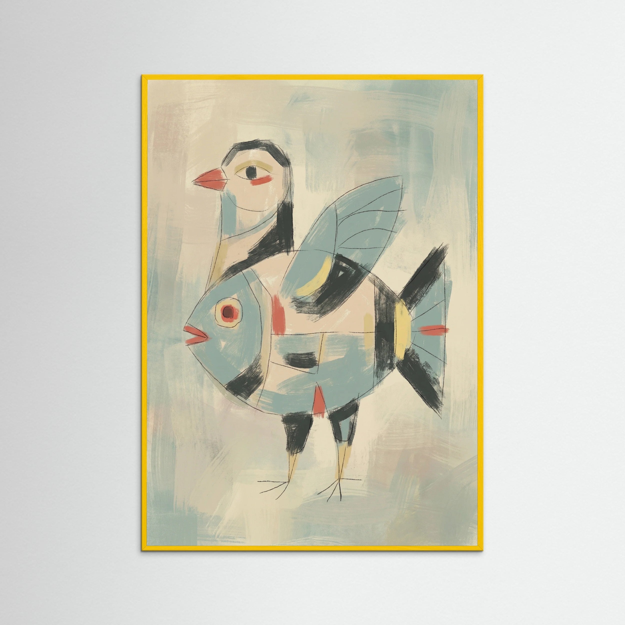 Yellow Wood Enigmatic Klee Portrait