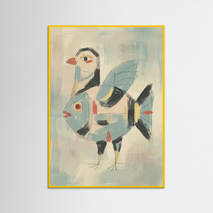 Yellow Wood Enigmatic Klee Portrait