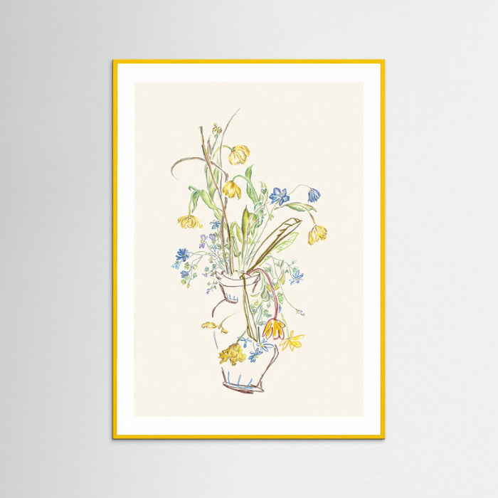 Yellow Wood Ephemeral Blossom Sketch