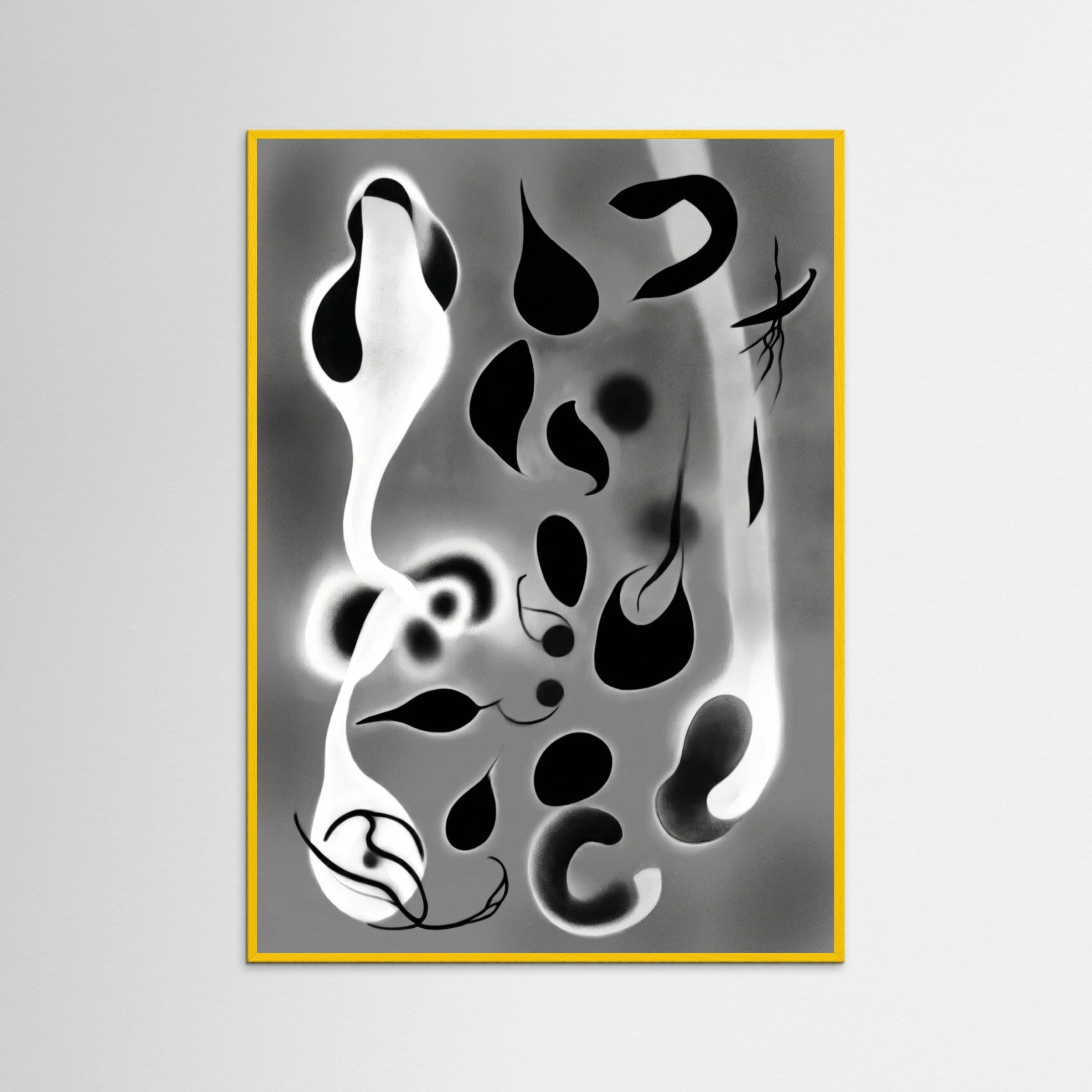 Yellow Wood Ethereal Forms Gray