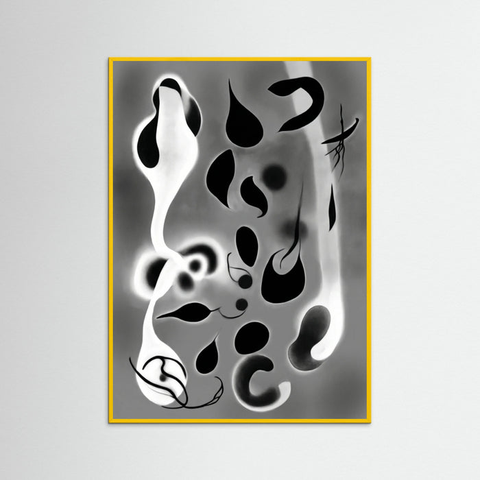 Yellow Wood Ethereal Forms Gray