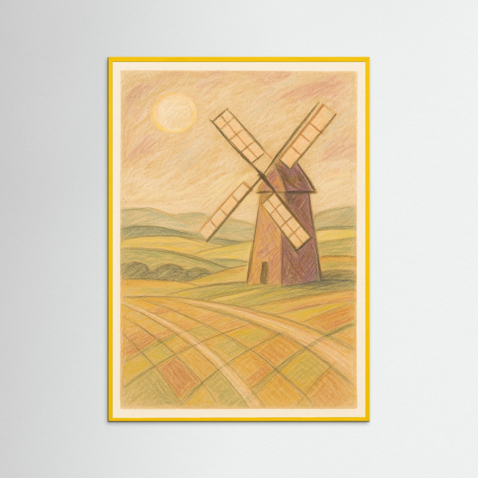 Yellow Wood Ethereal Strokes