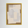 Yellow Wood Fabric Pattern Collage No.6 Poster