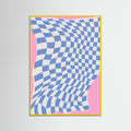 Yellow Wood Fabric and Wind Poster