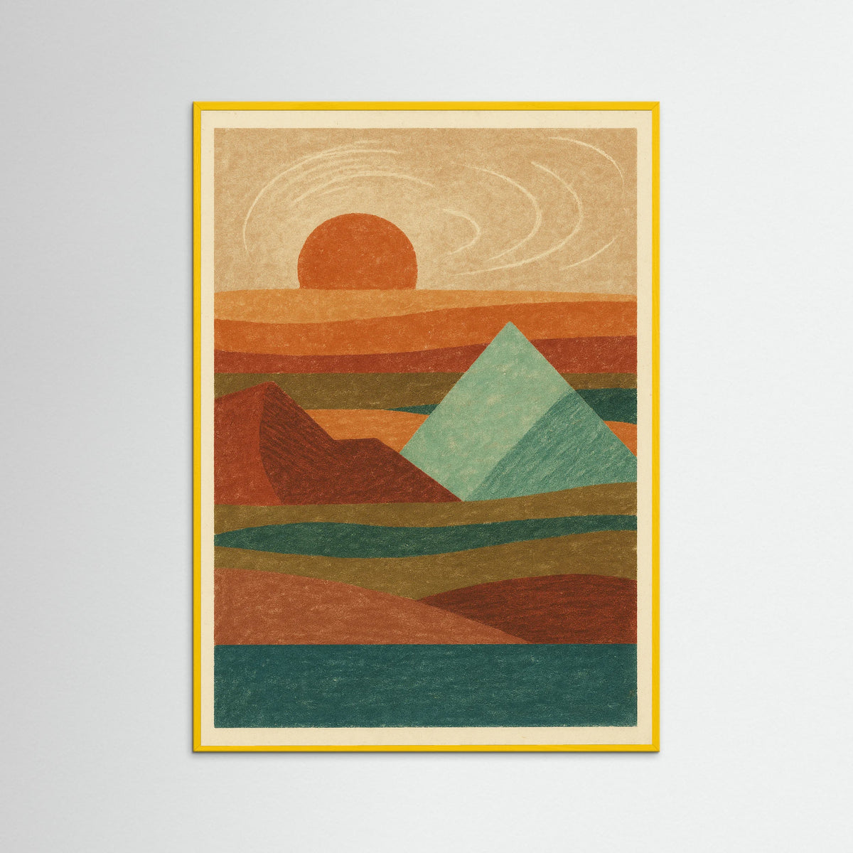 Yellow Wood Faded Impressions