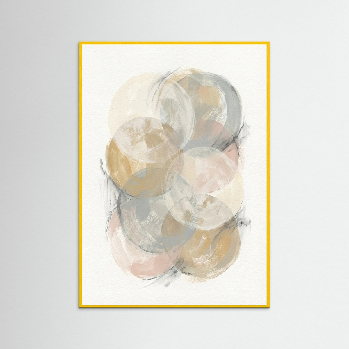 Yellow Wood Faded Layers