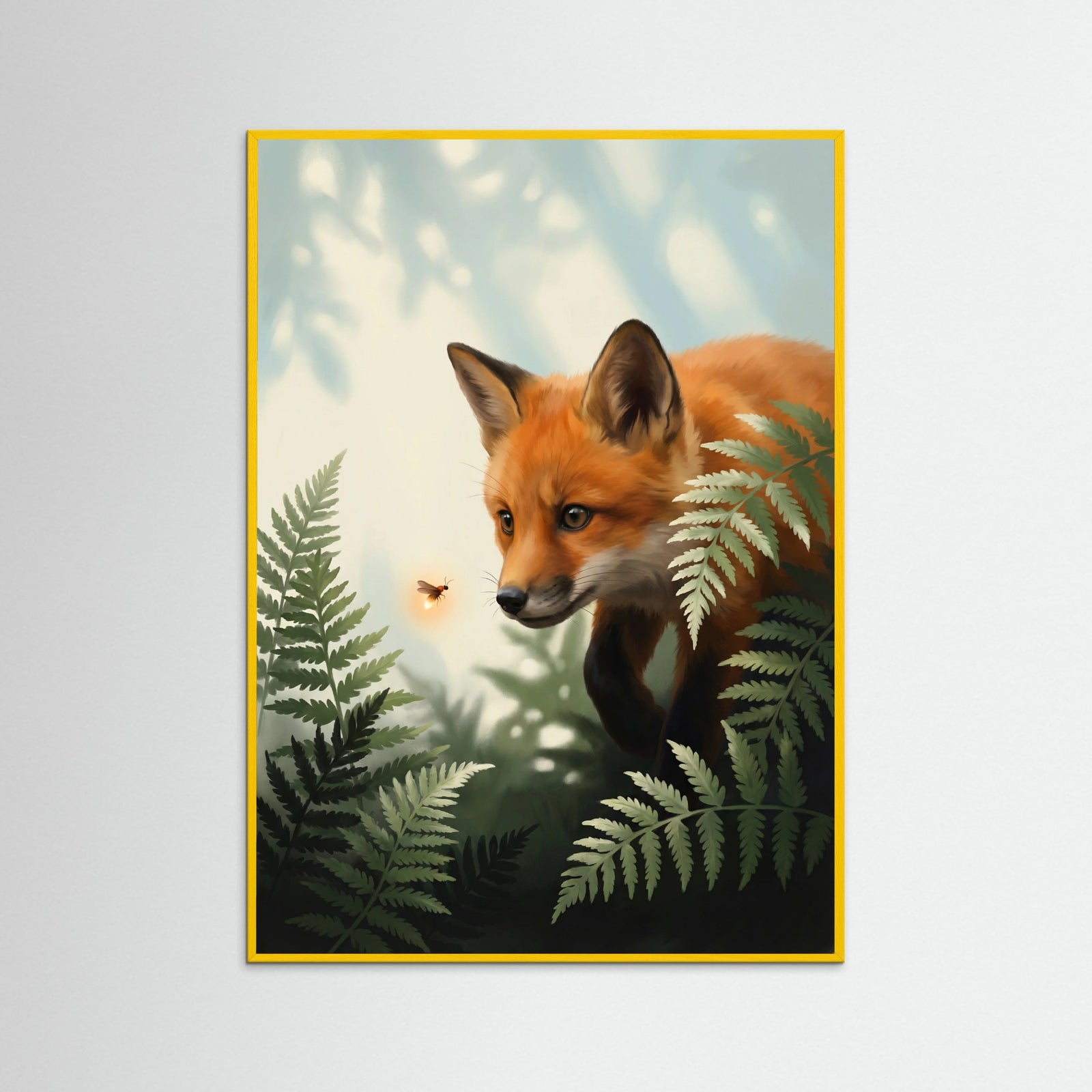 Yellow Wood Feline Curiosity