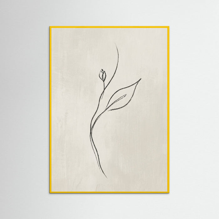 Yellow Wood Feminine Silhouette