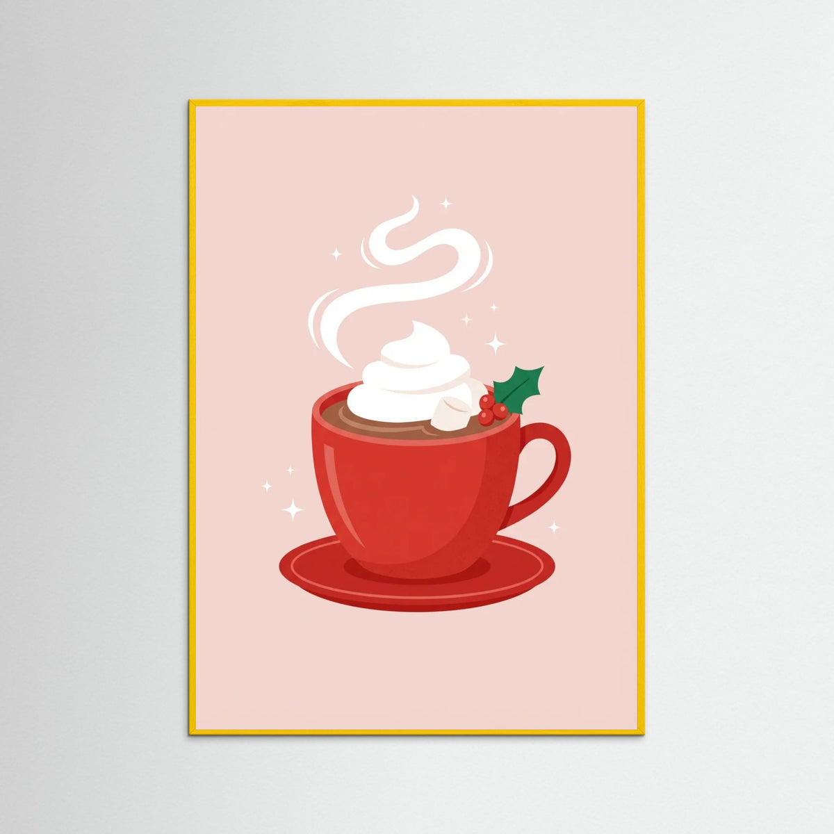 Yellow Wood Festive Candy Canes