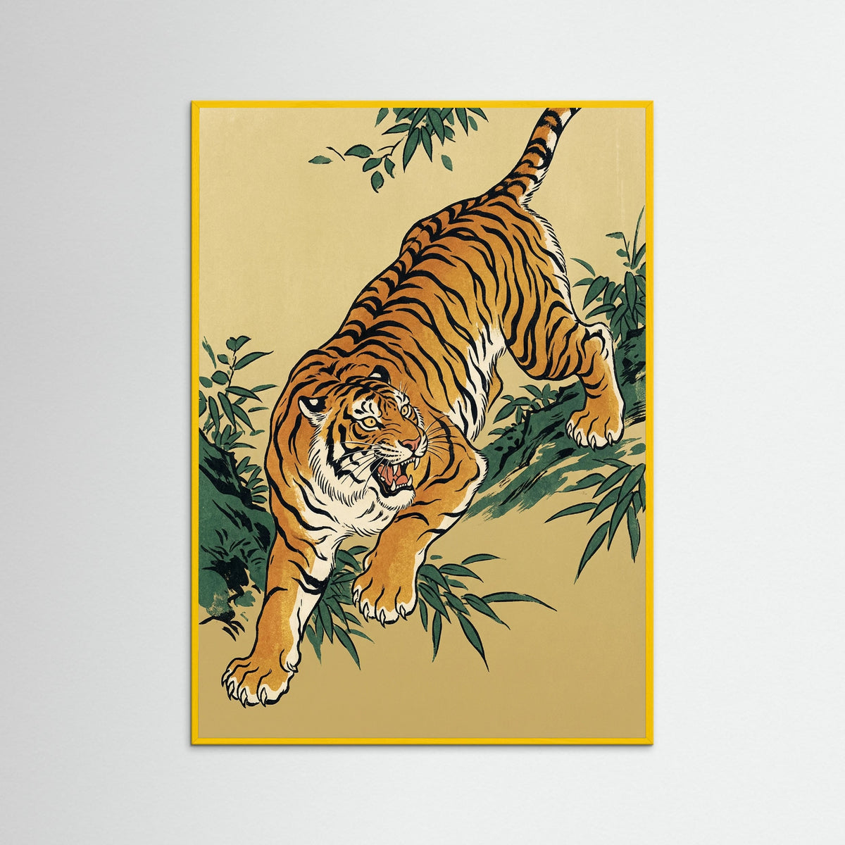 Yellow Wood Fierce Black Cat