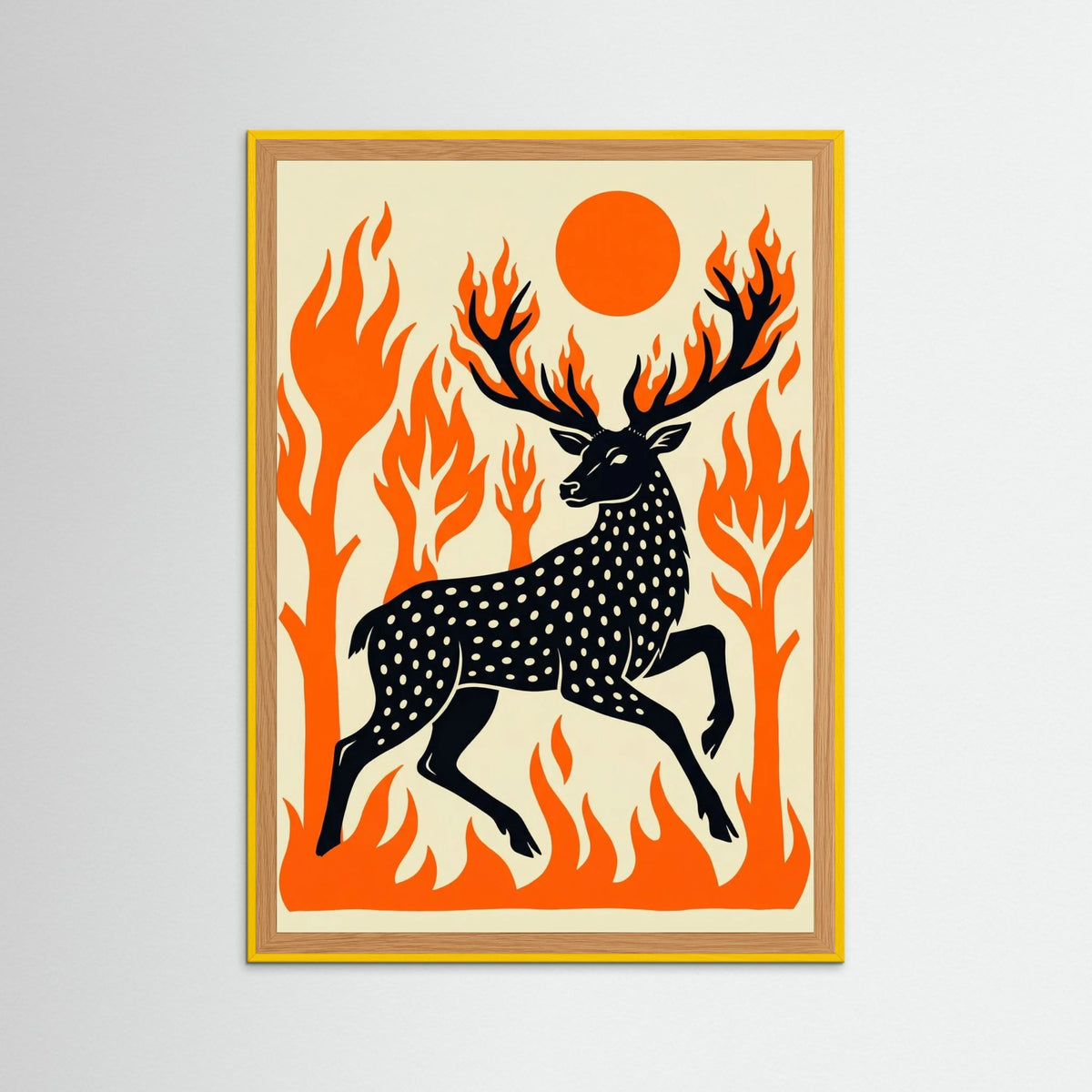 Yellow Wood Fiery Creatures