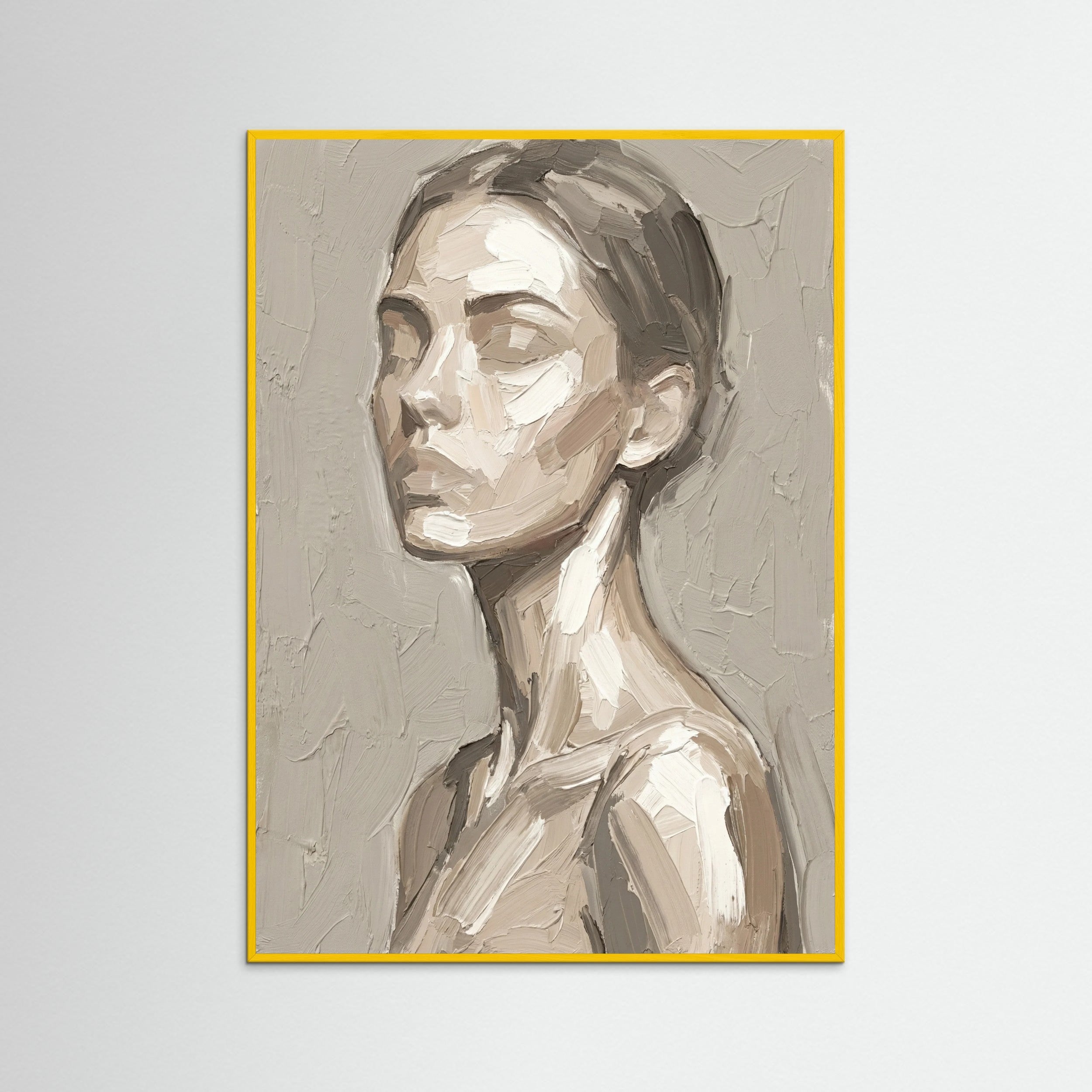 Yellow Wood Figurative Contour