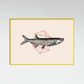 Fish In Geometrics Nº2 Poster – plakat og kunsttryk