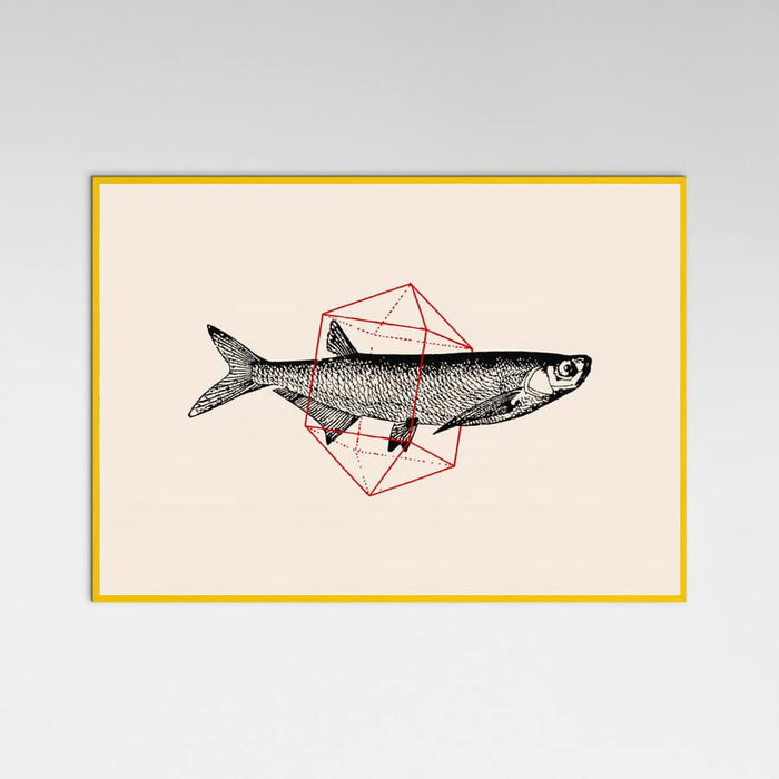 Fish In Geometrics Nº2 Poster – plakat og kunsttryk