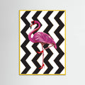 Flamingo heels Zigzag Poster – Poster und Kunstdruck