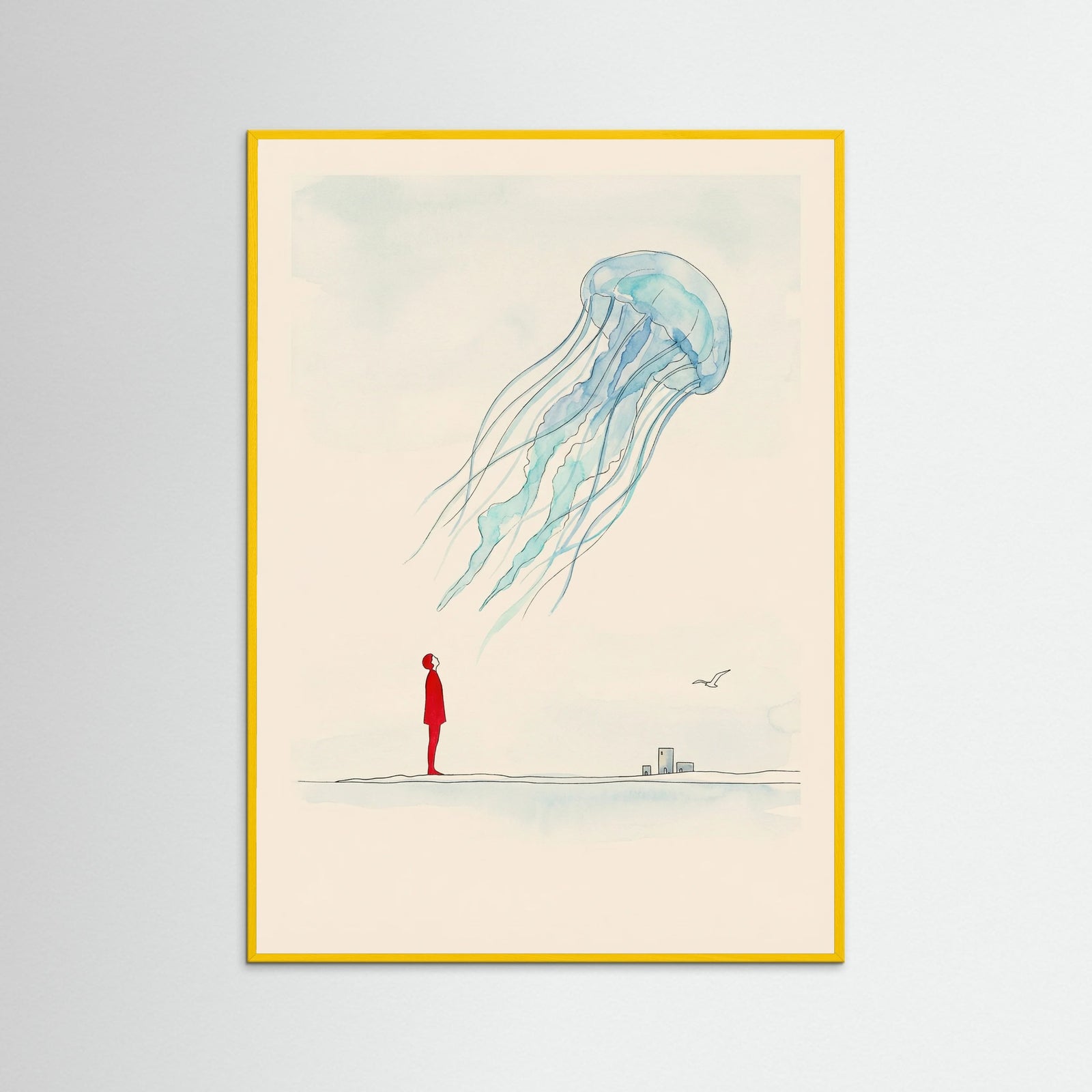 Yellow Wood Floating Home Swimmer