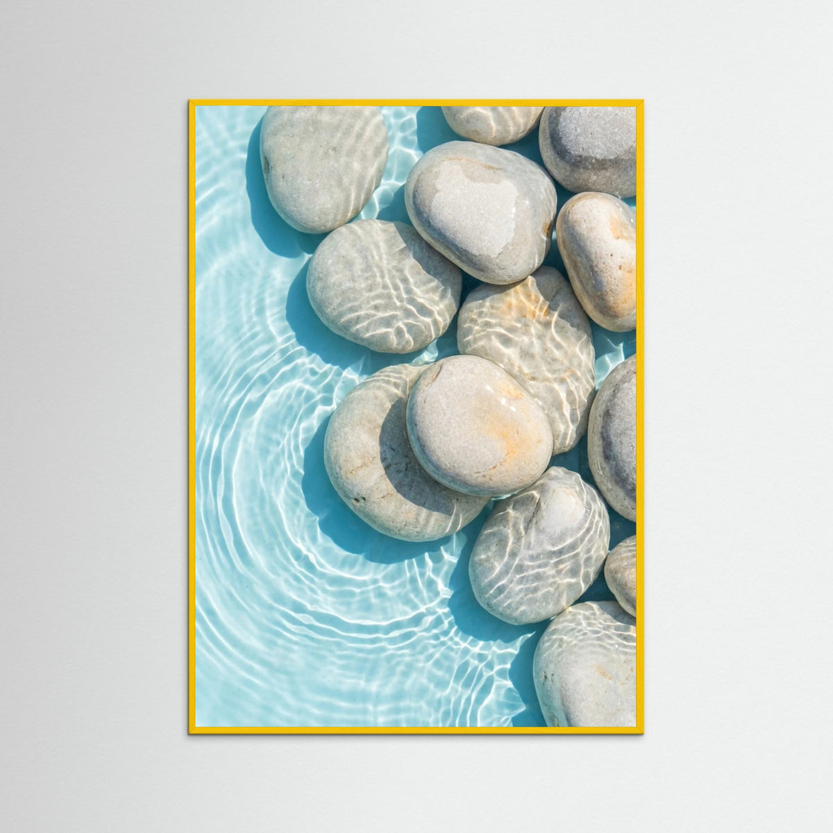 Yellow Wood Floating Petals