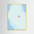 Floating in the Summer Ocean Poster – plakat og kunsttryk