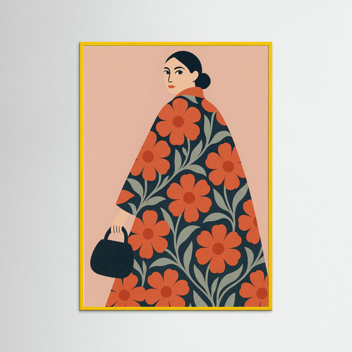 Yellow Wood Floral Elegance