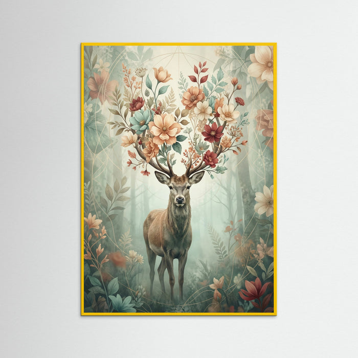 Yellow Wood Floral Enigma