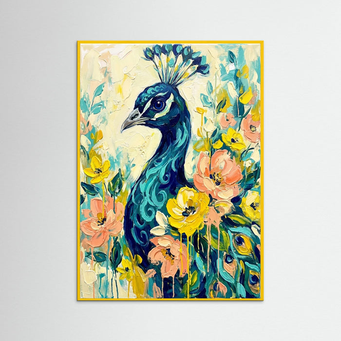 Yellow Wood Floral Gaze