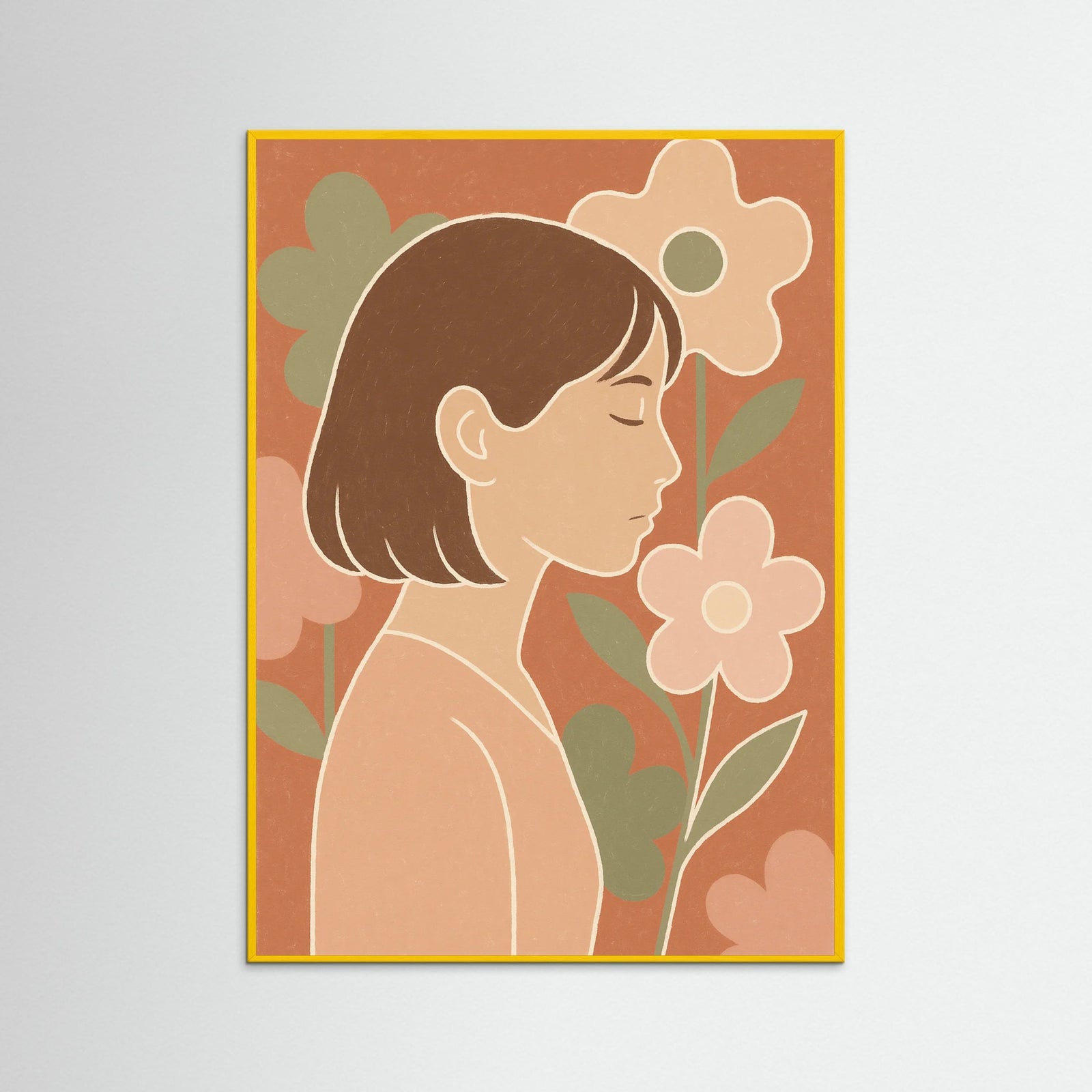 Yellow Wood Floral Glee