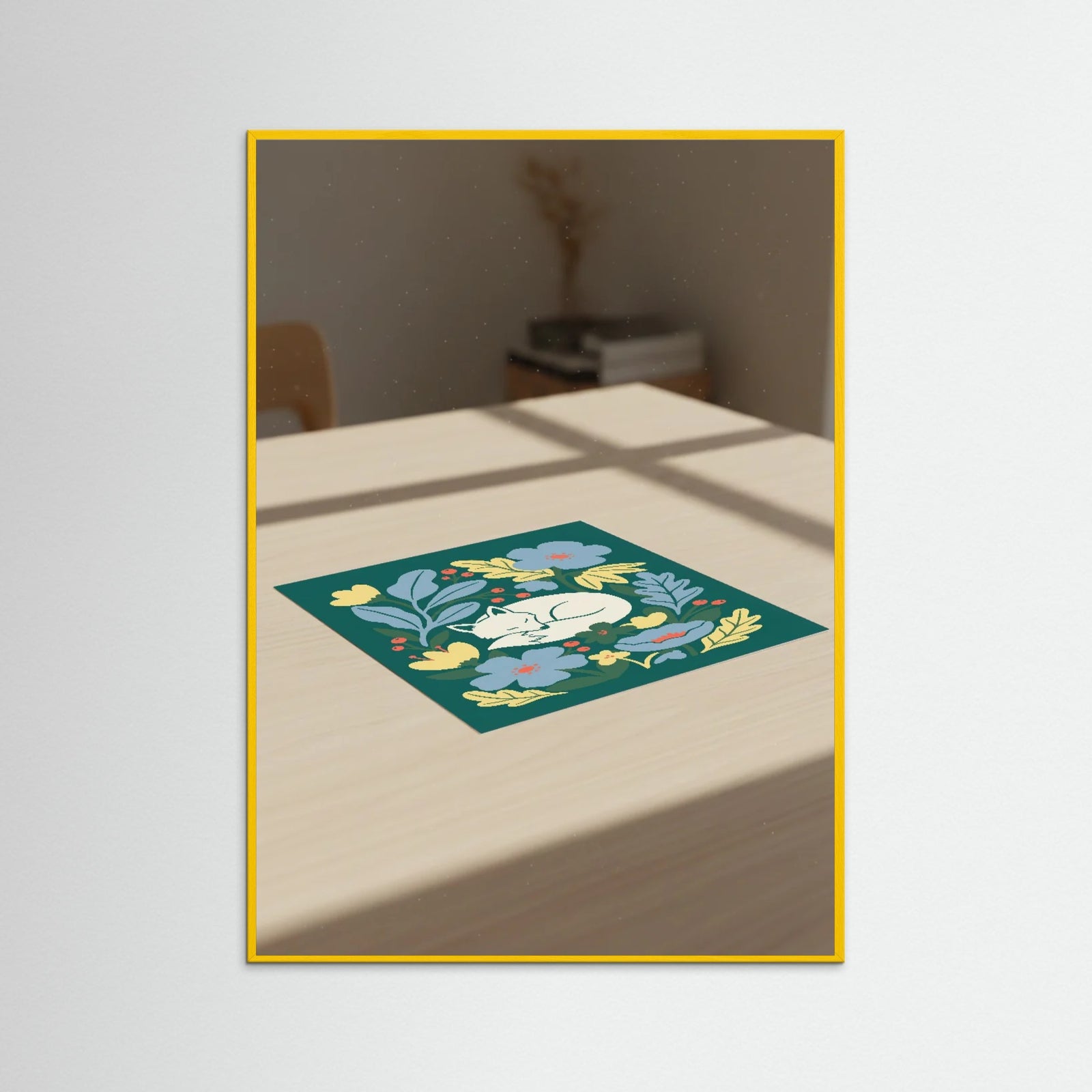 Yellow Wood Floral Harmony Dove