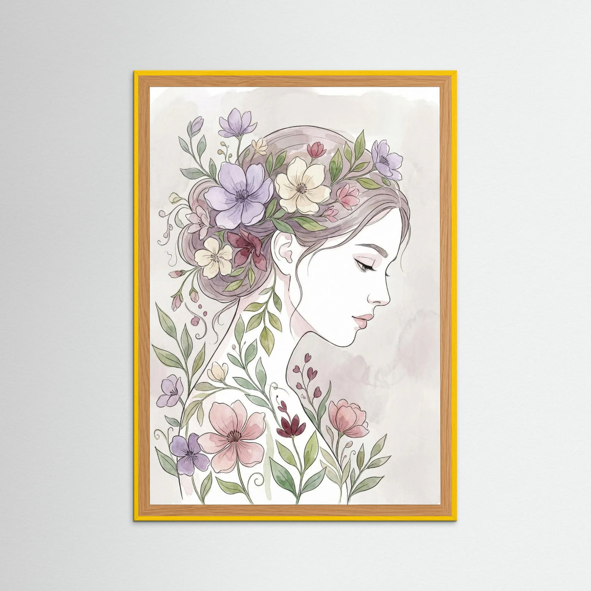 Yellow Wood Floral Muse