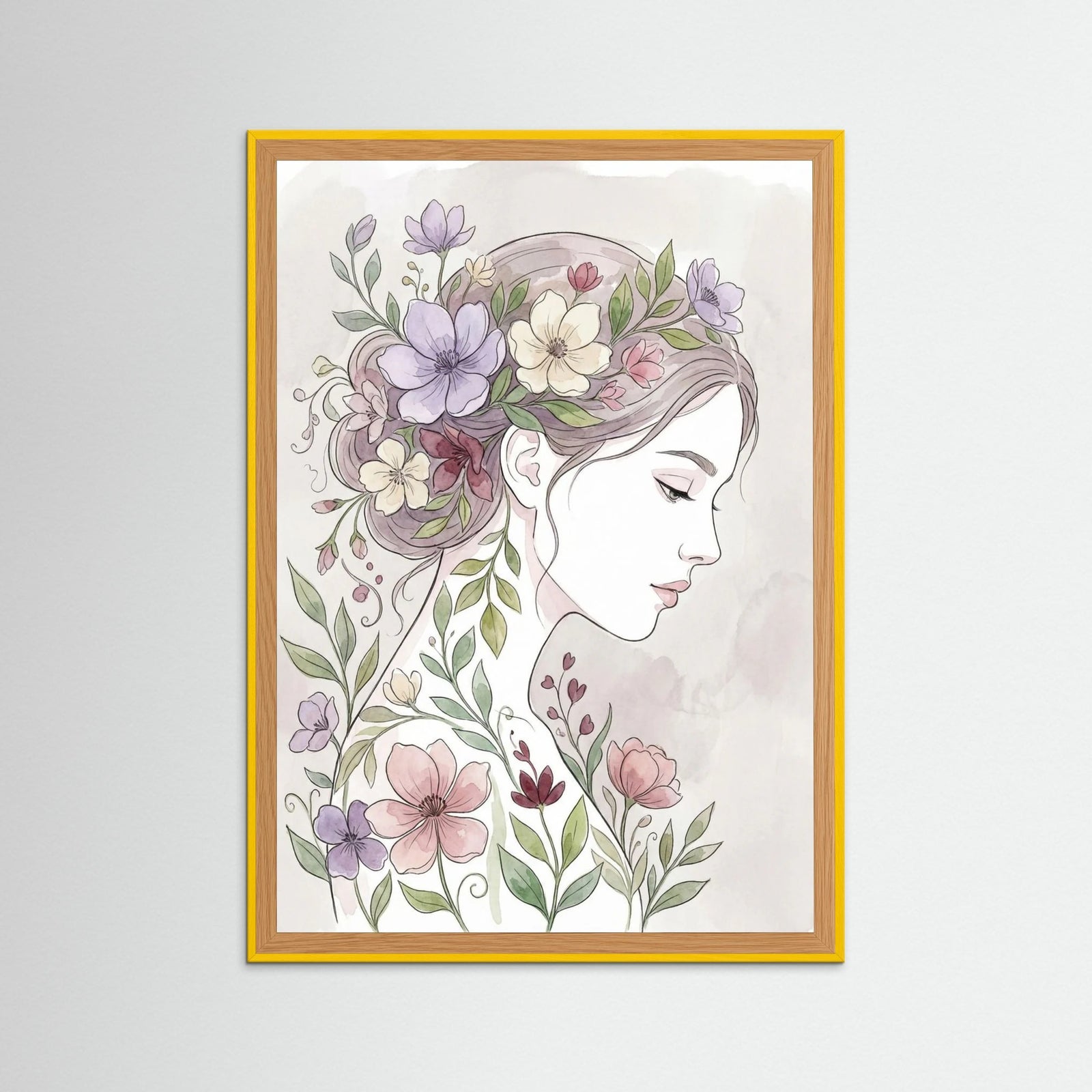 Yellow Wood Floral Muse